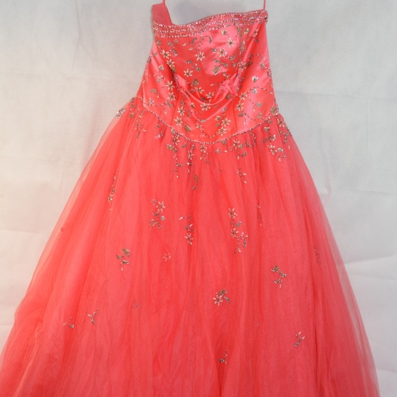 PROM PINK TULLE BEADS SEQUINS SZ 20 ALYCE Designs. - Picture 7 of 11